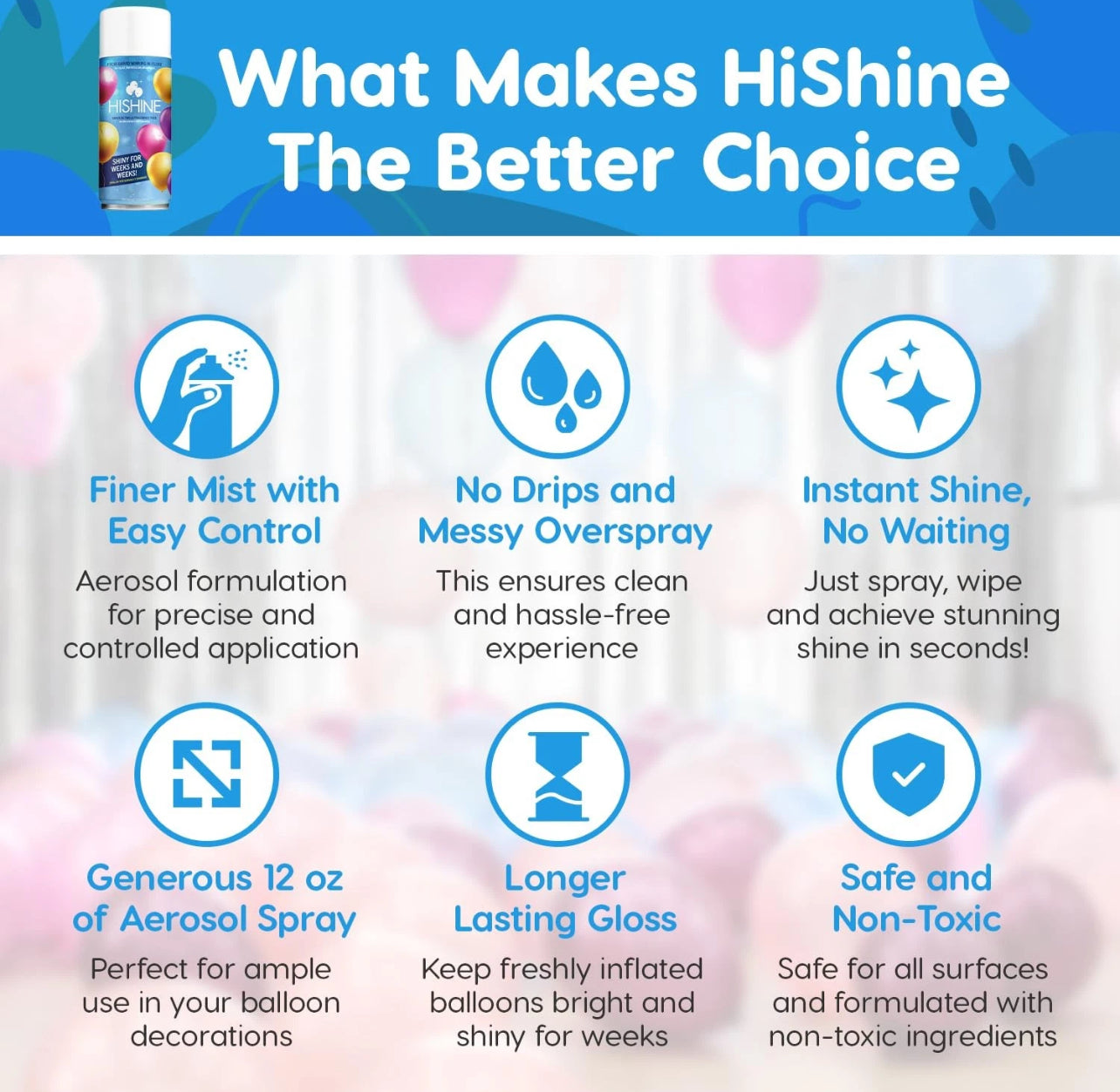 Hi-Shine Aerosol Spray Can 12oz (Does Not Ship Express) (NO RETURNS)