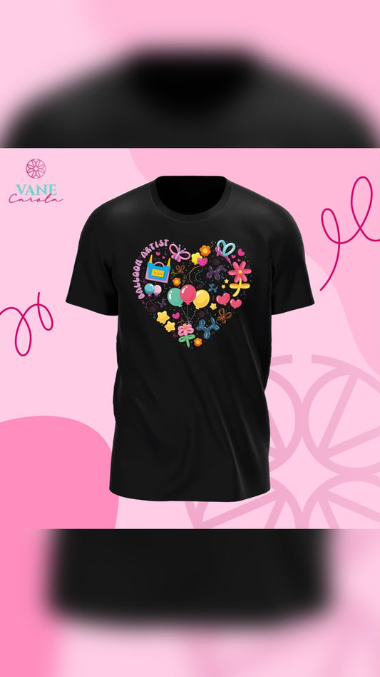 VaneCarola Custom Balloon Artist T-Shirts   All sizes available. Ask for your size. (No Returns)