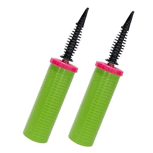 Qualatex Hand Held Air Inflator - Double Action Balloon Pump Lime Green