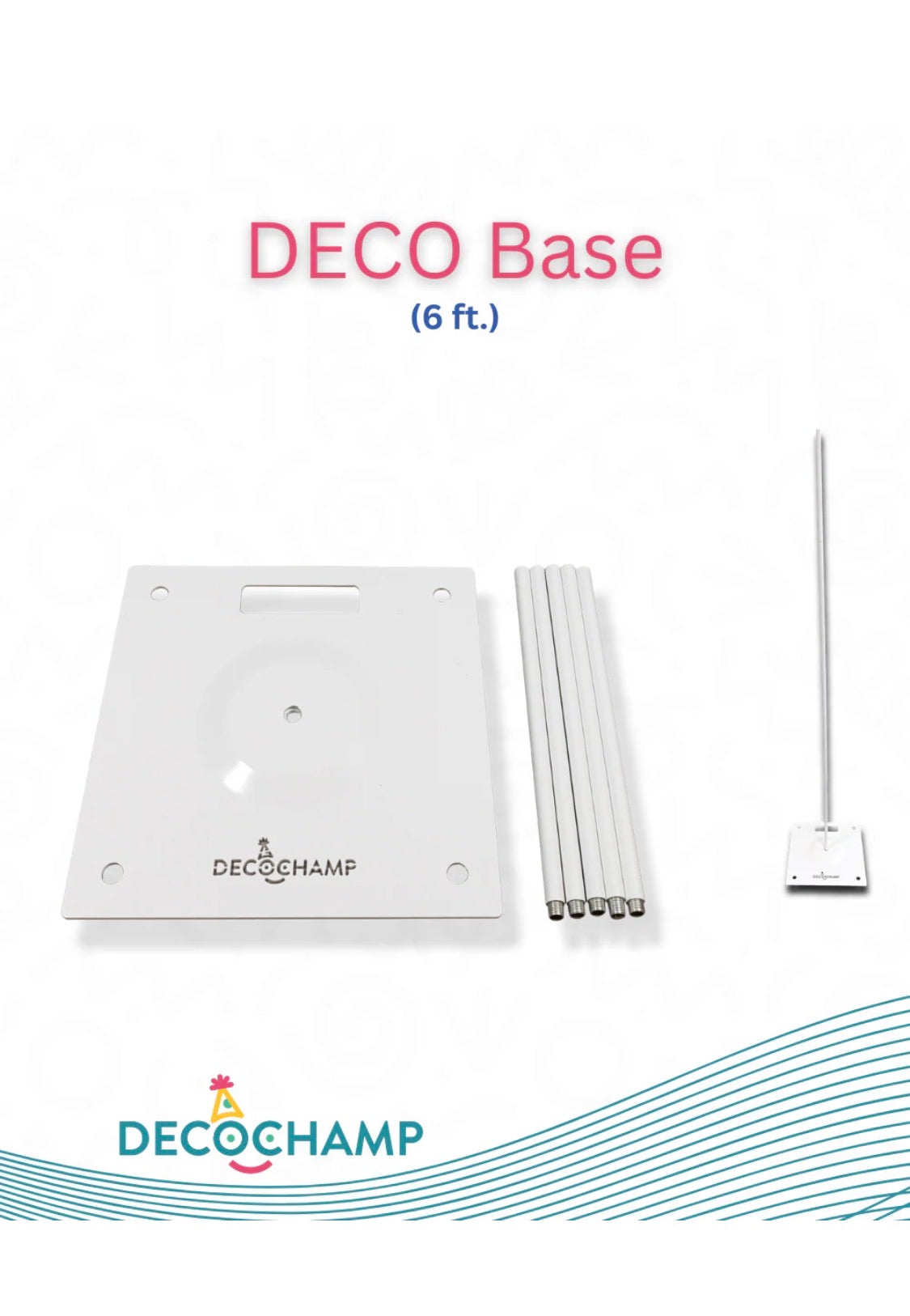 DecoBase 6 Ft - 12 in x 12 in by DecoChamp ( No Returns)