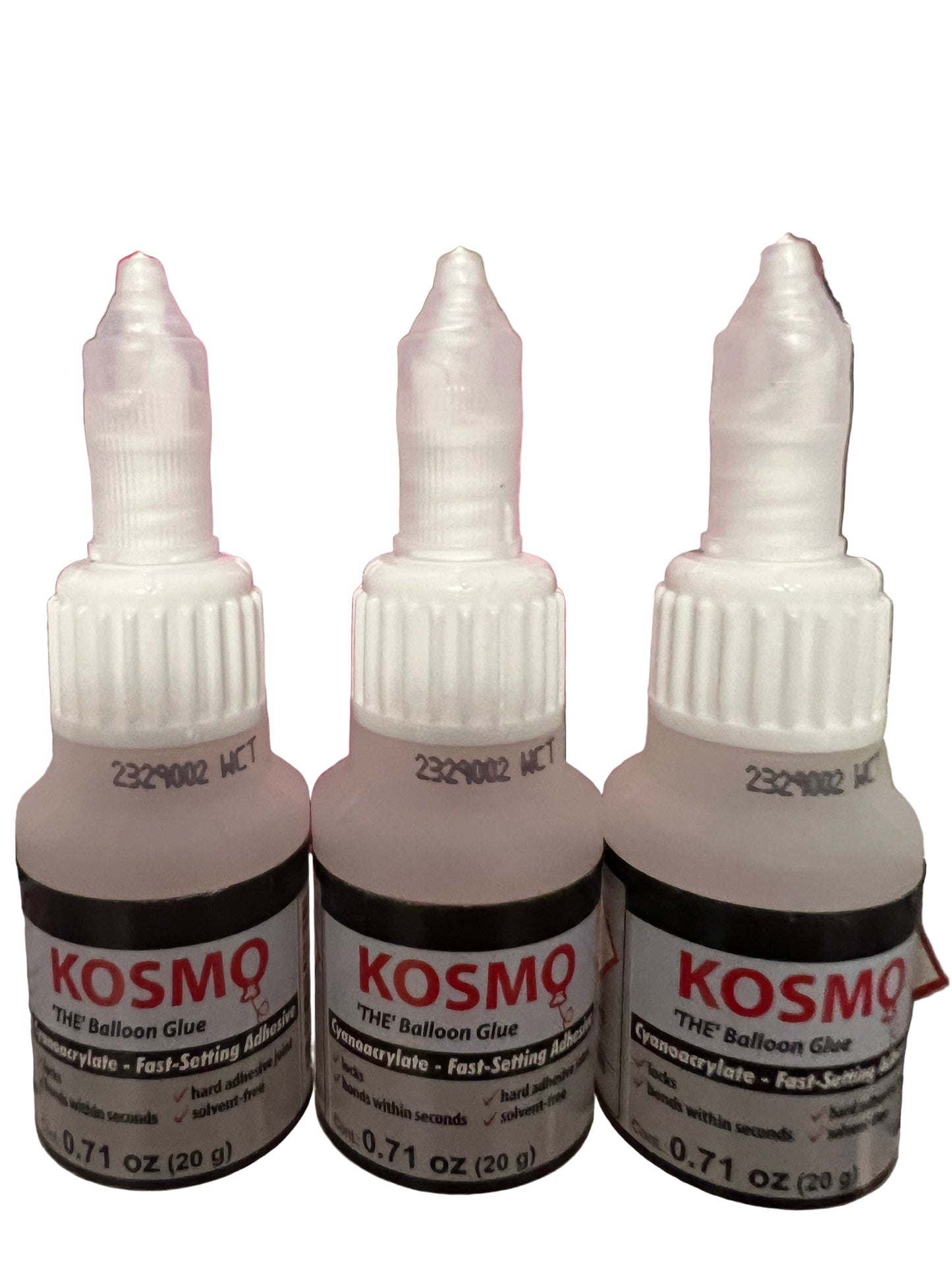 KOSMO CA-500 Adhesive 20 Grams (0.71 oz) - The Balloon Glue! Great for Balloon Mosaics