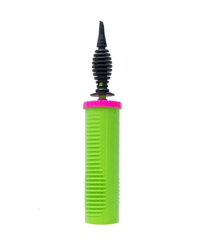 Qualatex Hand Held Air Inflator - Double Action Balloon Pump Lime Green