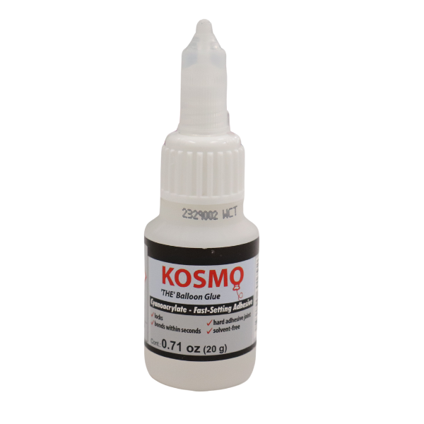 KOSMO CA-500 Adhesive 20 Grams (0.71 oz) - The Balloon Glue! Great for Balloon Mosaics