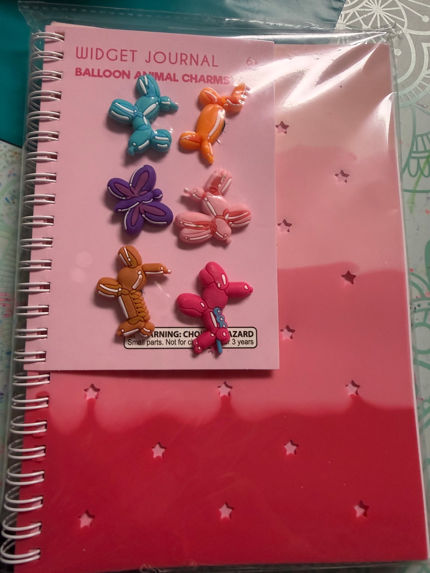 Silicone Widget Journal With Balloon Animal Charms for Kids Ages 6+ Perfect for Creative Writing and Drawing