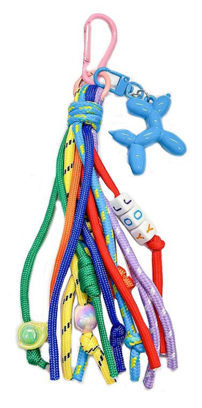 Colorful Balloon Dog Bag Charms Multi